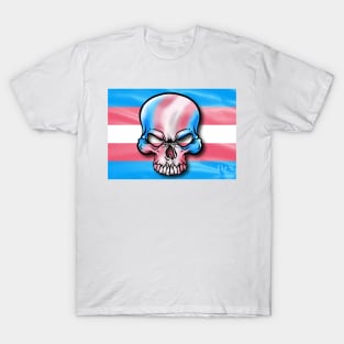 Transgender Pride Skull T-Shirt